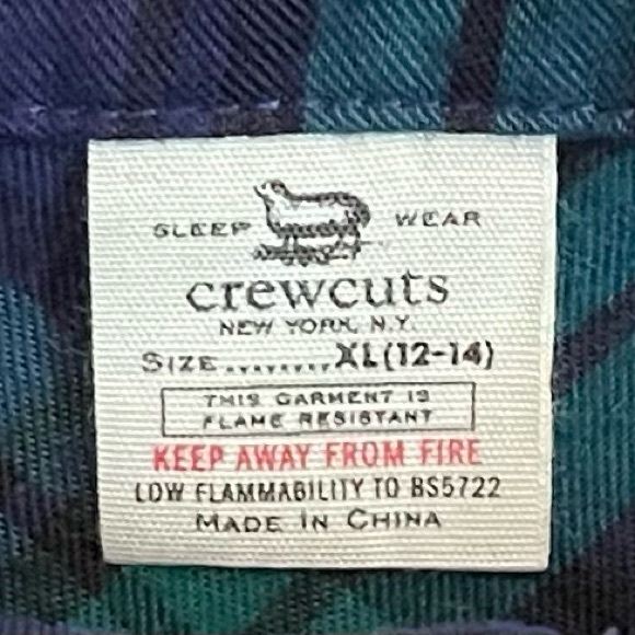 Crewcuts Girl’s XL (12-14) Blue and Green Plaid Gown - Picture 3 of 5